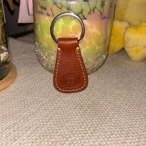 Dooney & Bourke Rich Brown Leather Key Holder
